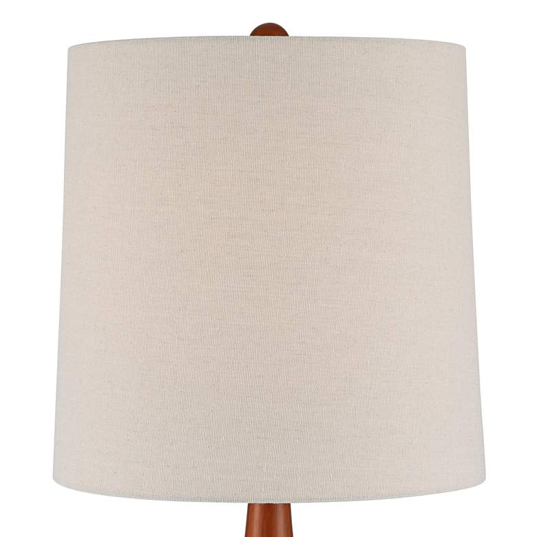 Image 4 360 Lighting Andi 25" Modern Wood and Green Ceramic Table Lamp more views