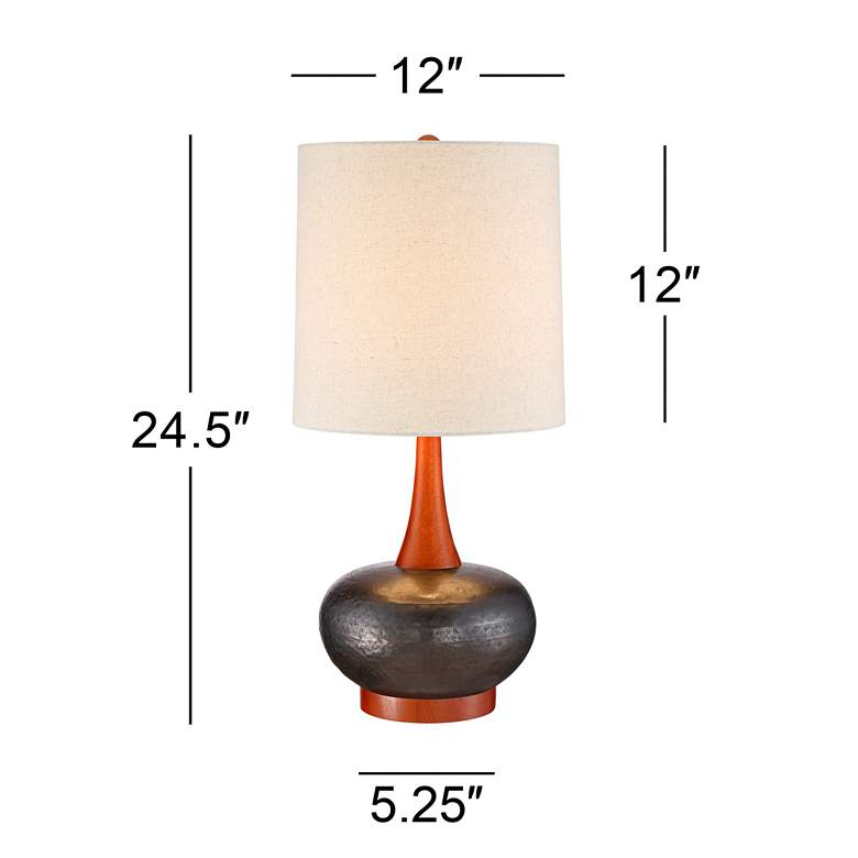 Image 6 360 Lighting Andi Brown Gourd Modern Ceramic Table Lamps Set of 2 more views