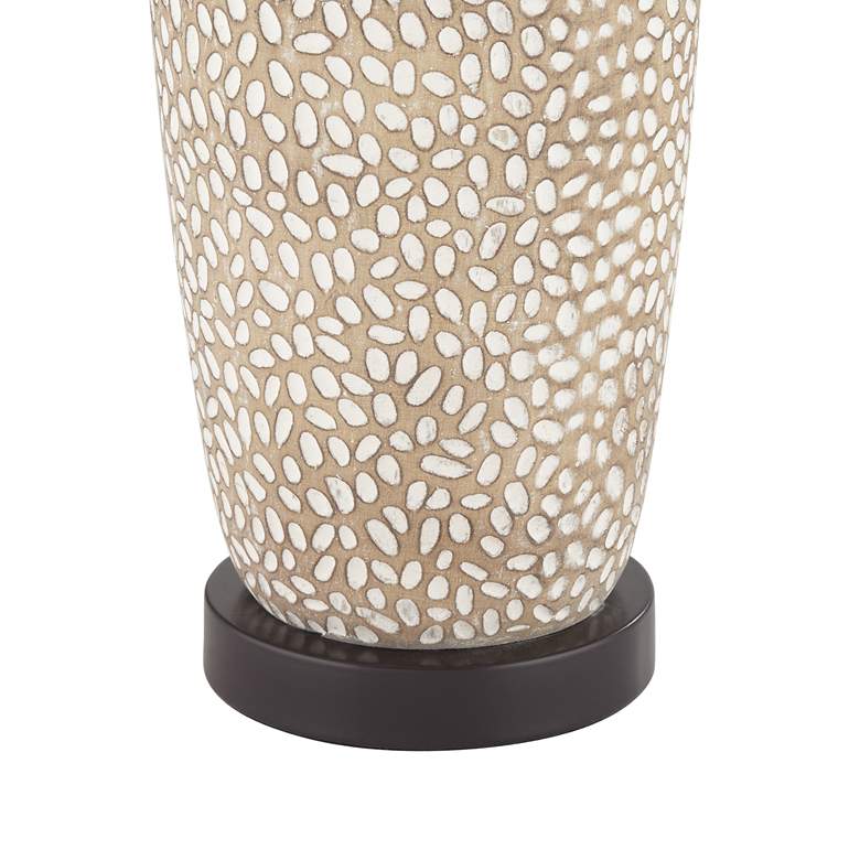 Image 6 360 Lighting Anna 27 1/4" Pebbled Coastal Modern Table Lamps Set of 2 more views