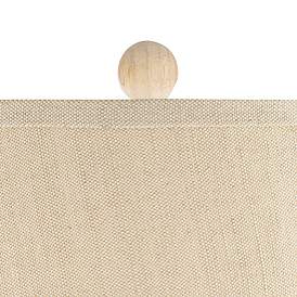 Image3 of 360 Lighting Anna 27" High Coastal Modern Light Rattan Table Lamp more views