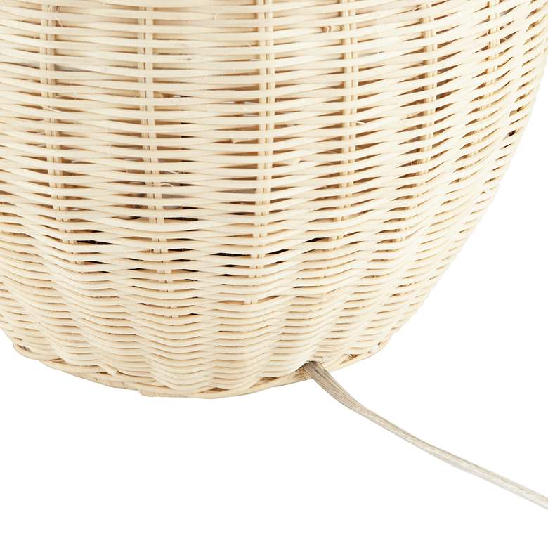 Image 7 360 Lighting Anna 27" High Coastal Modern Light Rattan Table Lamp more views