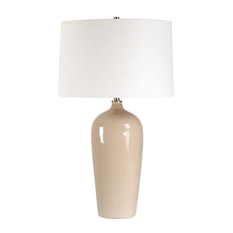 Image 2 360 Lighting Anson 27 1/2" High Crackled Sandy Gray Ceramic Table Lamp