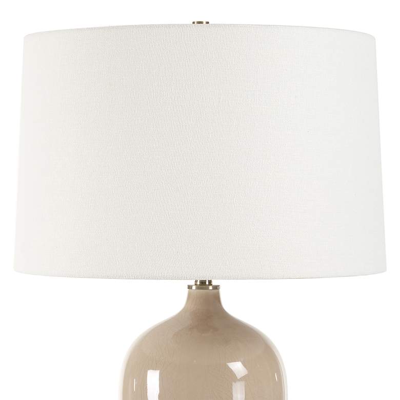 Image 5 360 Lighting Anson 27 1/2" High Crackled Sandy Gray Ceramic Table Lamp more views