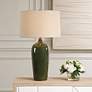 1_360 Lighting Anson 27 1/2" High Emerald Green Ceramic Table Lamp