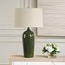3_360 Lighting Anson 27 1/2" High Emerald Green Ceramic Table Lamp more views