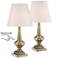 360 Lighting Antique Brass 19" High Touch Table Lamps Set of 2