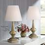 360 Lighting Antique Brass 19" High Touch Table Lamps Set of 2 in scene