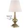 360 Lighting Antique Brass Finish 18 1/2" High Touch On-Off Table Lamp