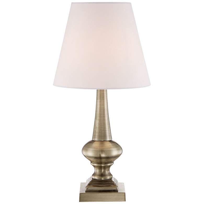 Image 4 360 Lighting Antique Brass Finish 18 1/2" High Touch On-Off Table Lamp more views