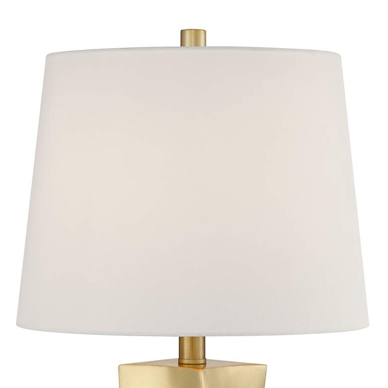 Image 3 360 Lighting Arabella 25" Modern Gold Geometric Table Lamps Set of 2 more views