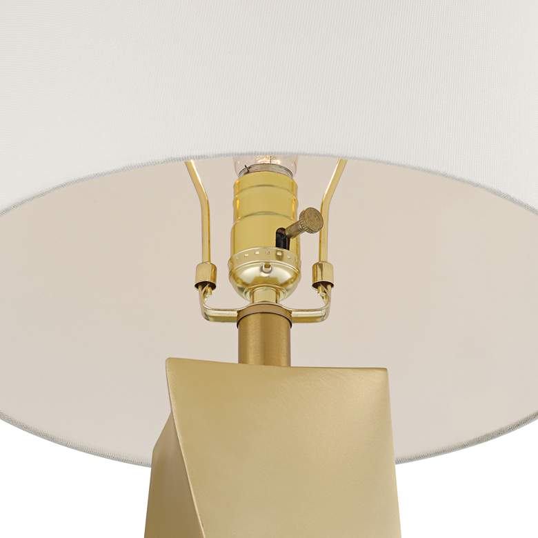 Image 4 360 Lighting Arabella 25" Modern Gold Geometric Table Lamps Set of 2 more views