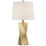 360 Lighting Arabella 25" Modern Gold Geometric Table Lamps Set of 2