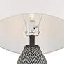 4_360 Lighting Arizona 27 1/2" Zig-Zag Black Beige Table Lamps Set of 2 more views