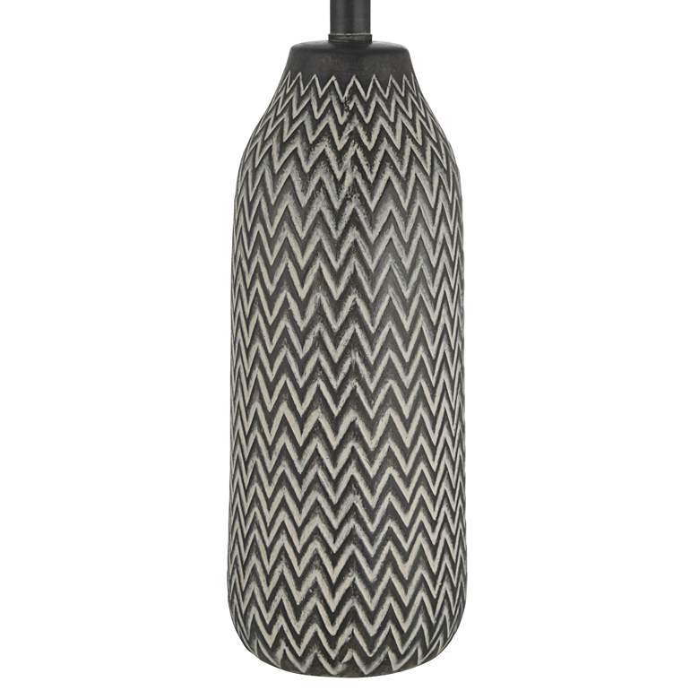 Image 6 360 Lighting Arizona 27 1/2" Zig-Zag Black Beige Table Lamps Set of 2 more views