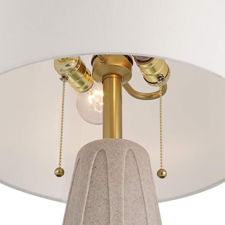 Image 5 360 Lighting Arizona 28" Faux Sandstone Modern Table Lamps Set of 2 more views