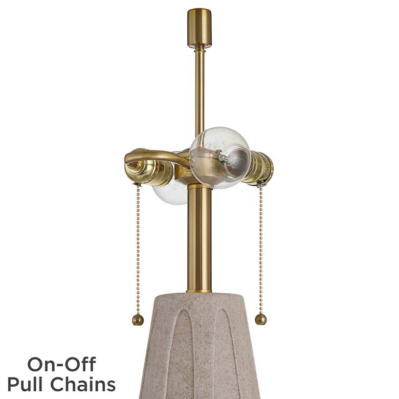 Image 6 360 Lighting Arizona 28" Faux Sandstone Modern Table Lamps Set of 2 more views