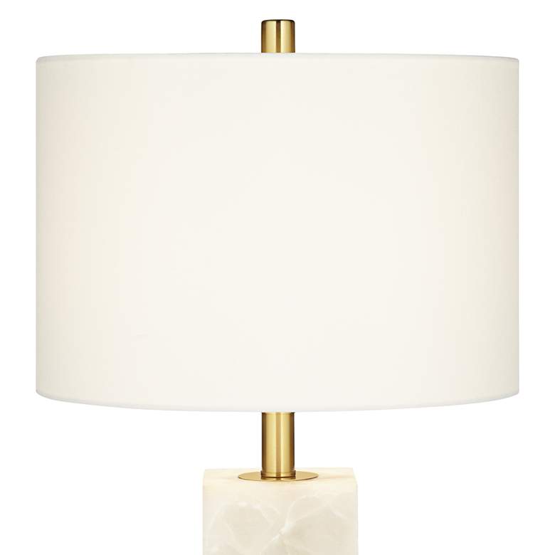Image 4 360 Lighting Arlanza 26" Faux Alabaster Modern Table Lamp more views