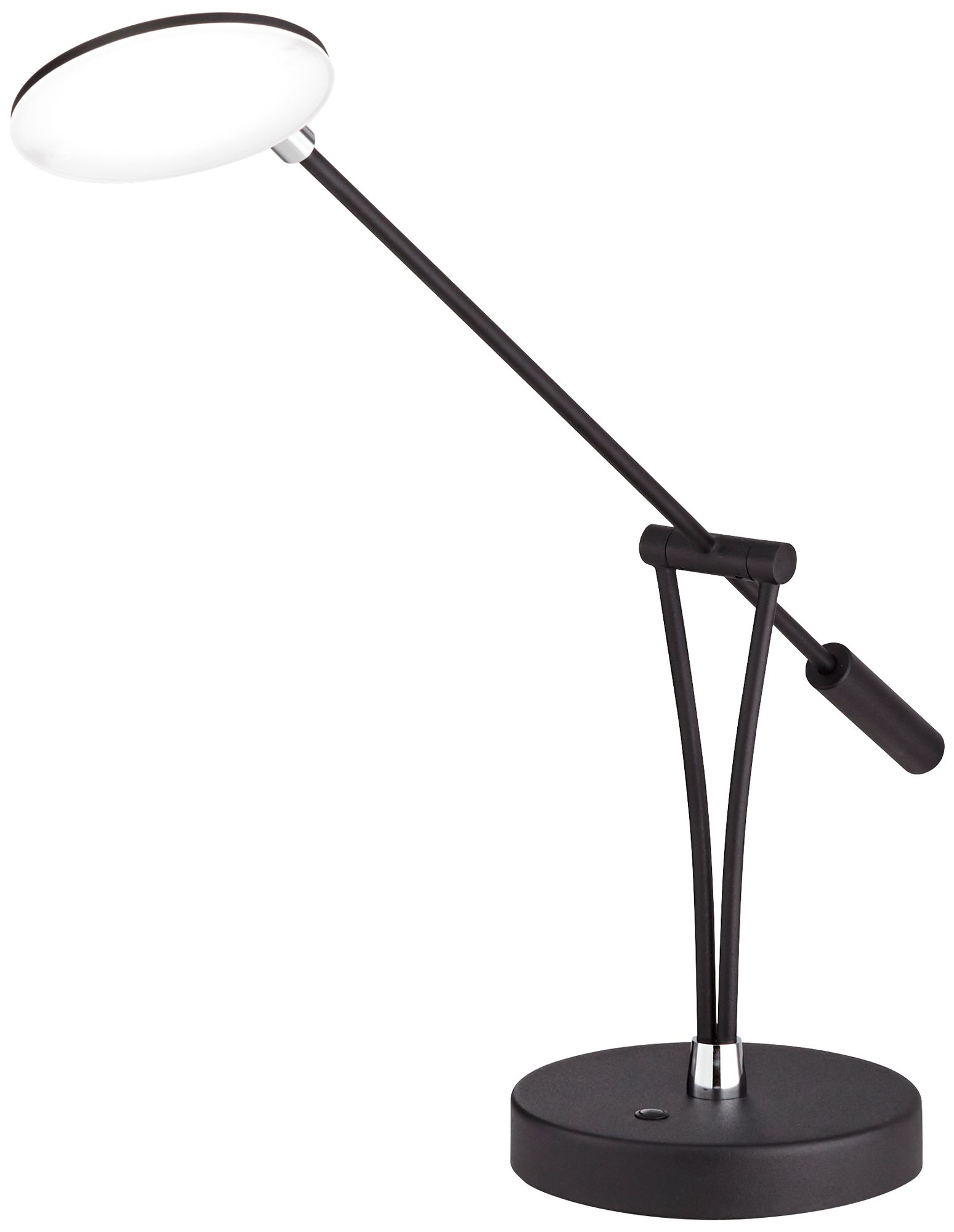 360 Lighting Arnie Satin Black Adjustable Modern LED USB Desk Lamp