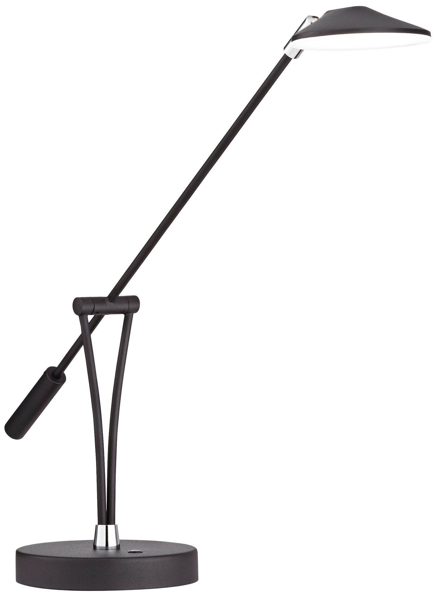 360 Lighting Arnie Satin Black Adjustable Modern LED USB Desk Lamp