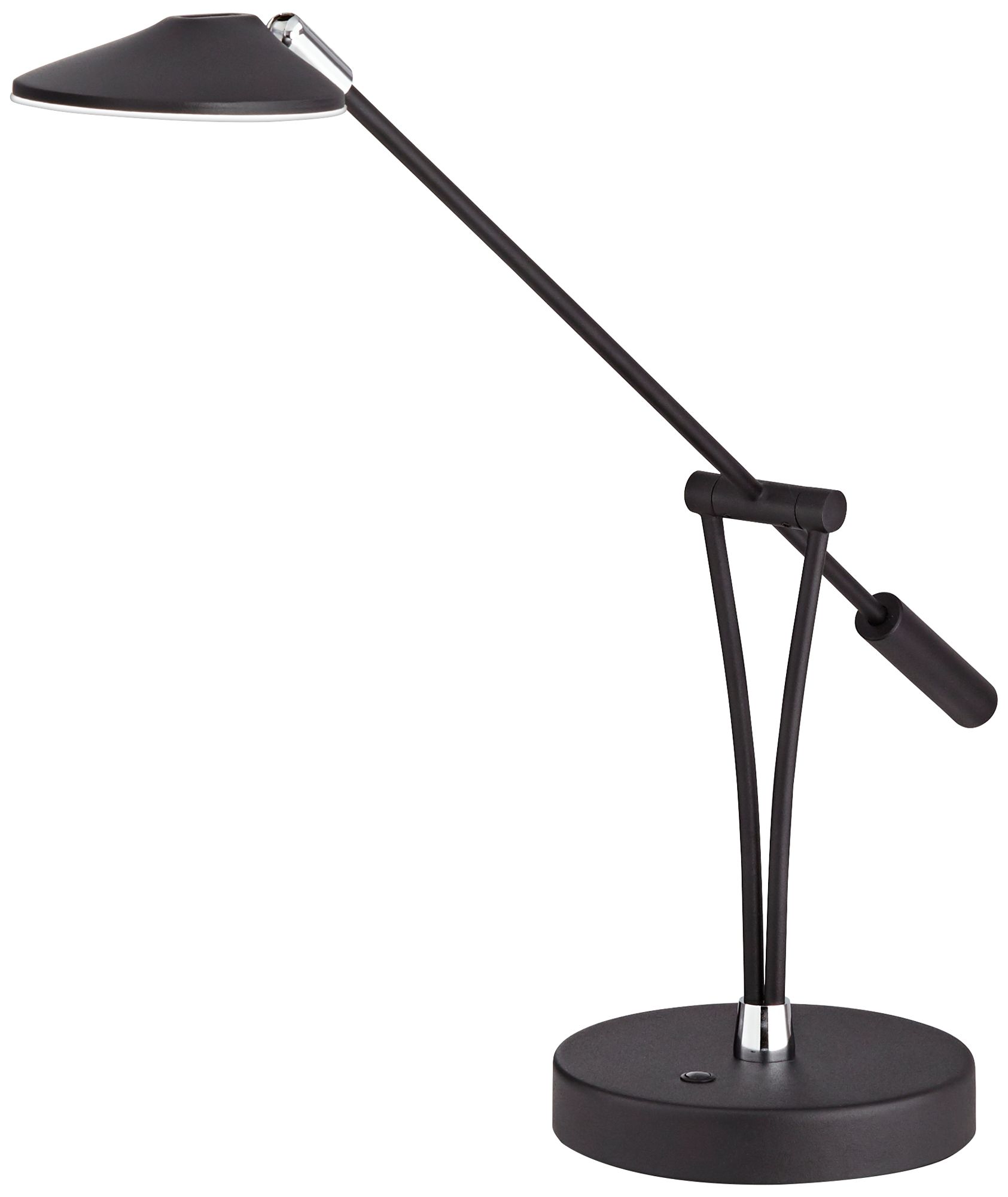 360 Lighting Arnie Satin Black Adjustable Modern LED USB Desk Lamp