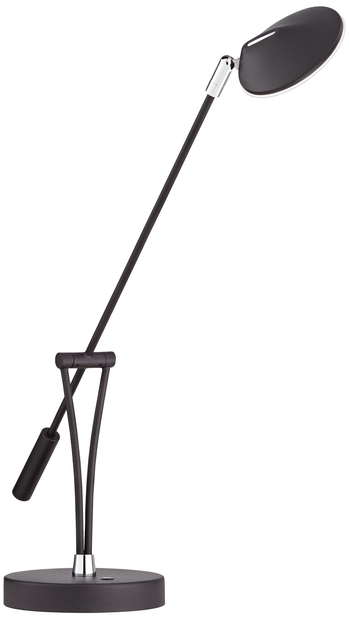 360 Lighting Arnie Satin Black Adjustable Modern LED USB Desk Lamp