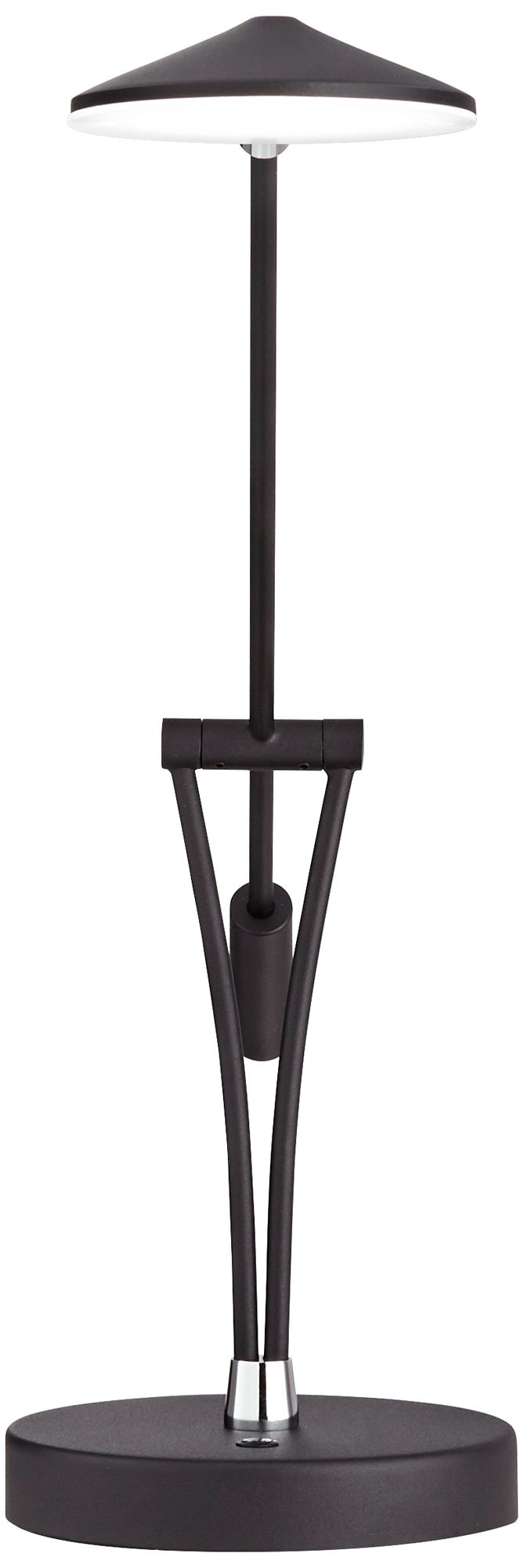 360 Lighting Arnie Satin Black Adjustable Modern LED USB Desk Lamp