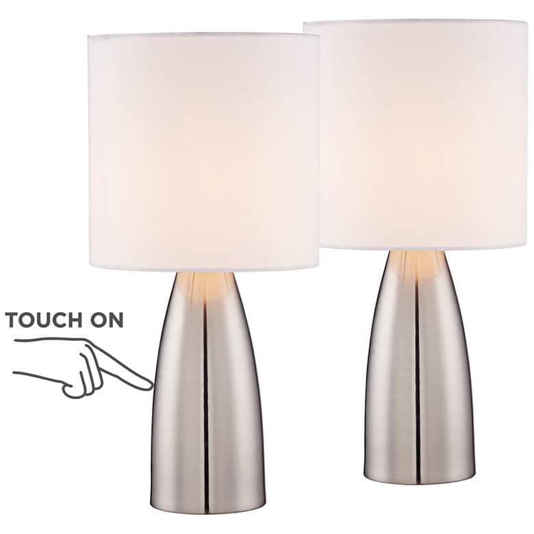 Image 1 360 Lighting Aron 14 1/2" High On-Off Touch Lamps Set of 2