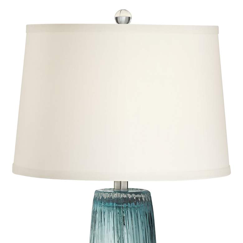 Image 3 360 Lighting Artic Blue Sea Handcrafted Modern Glass Table Lamp more views
