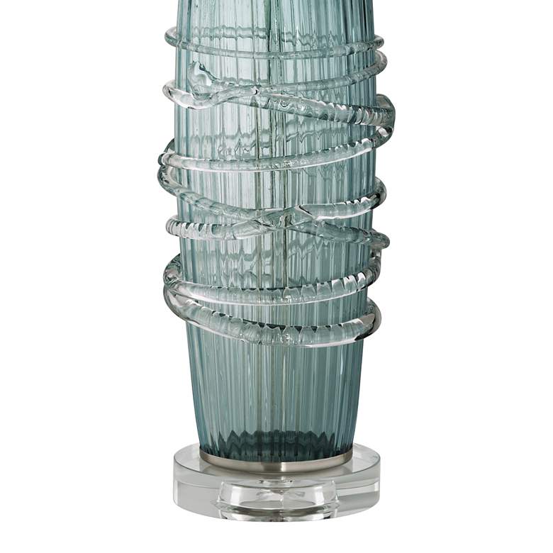 Image 4 360 Lighting Artic Blue Sea Handcrafted Modern Glass Table Lamp more views