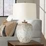 1_360 Lighting Astaire 27" Weathered Rustic Urn Jar Table Lamp