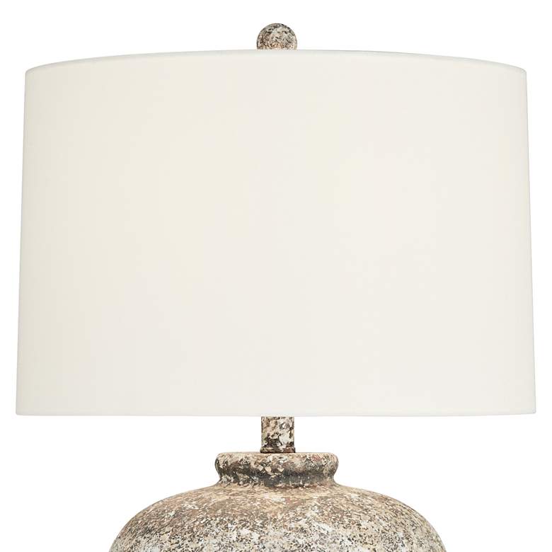 Image 4 360 Lighting Astaire 27" Weathered Rustic Urn Jar Table Lamp more views