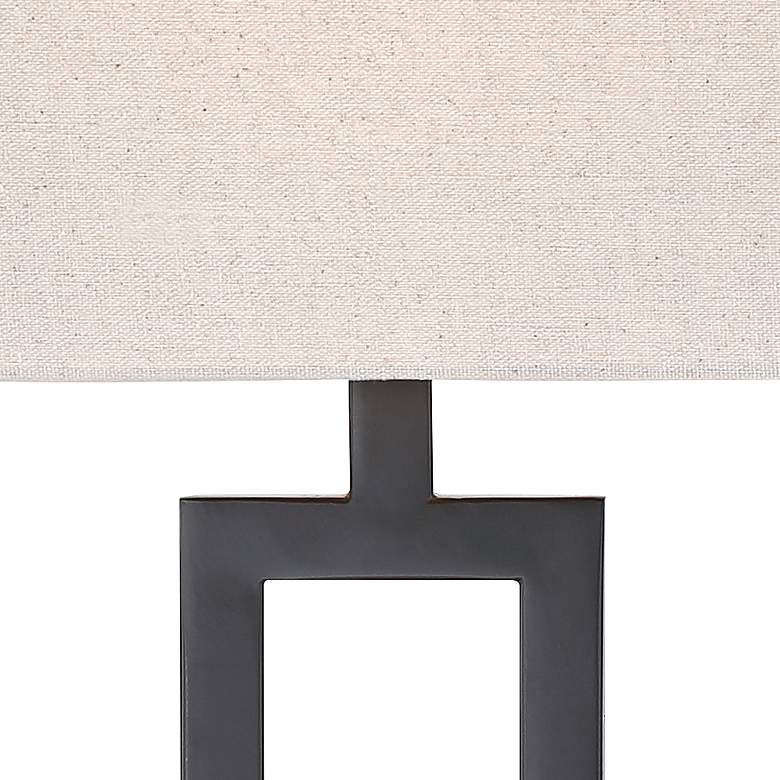 Image 3 360 Lighting Aston 26 inch Black Finish Open Rectangle Modern Table Lamp more views