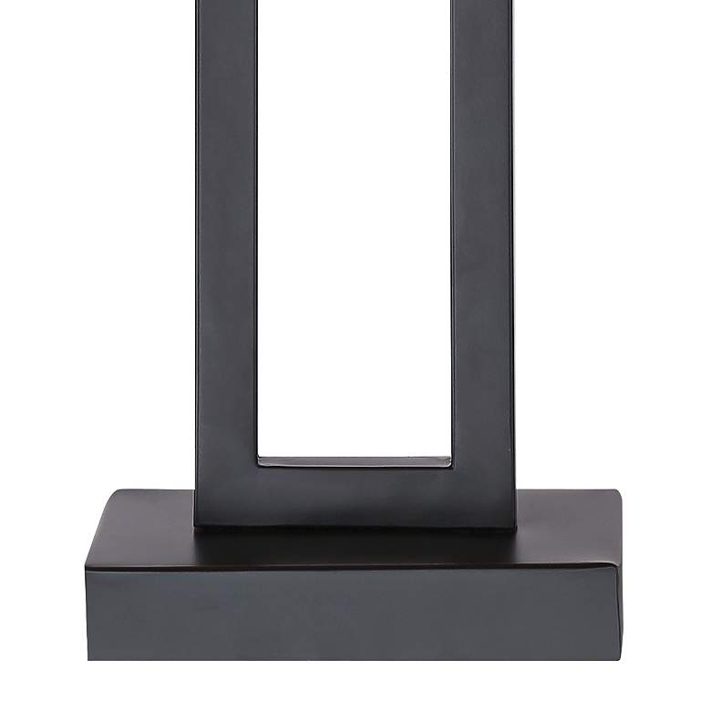 Image 5 360 Lighting Aston 26 inch Black Finish Open Rectangle Modern Table Lamp more views