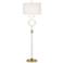360 Lighting Athena 66 1/2" White and Gold Modern Floor Lamp