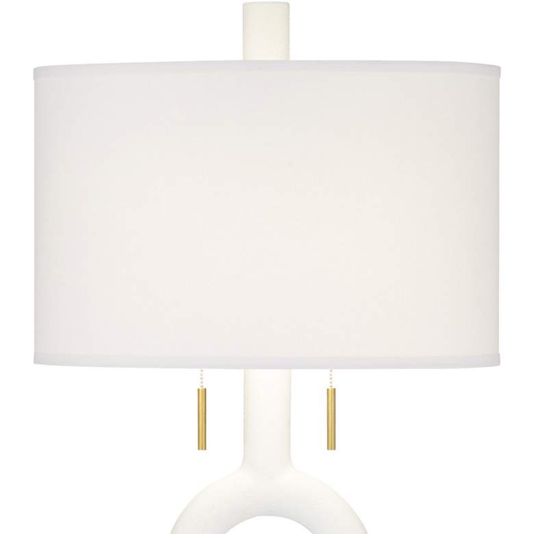 Image 4 360 Lighting Athena 66 1/2" White and Gold Modern Floor Lamp more views