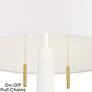 5_360 Lighting Athena 66 1/2" White and Gold Modern Floor Lamp more views