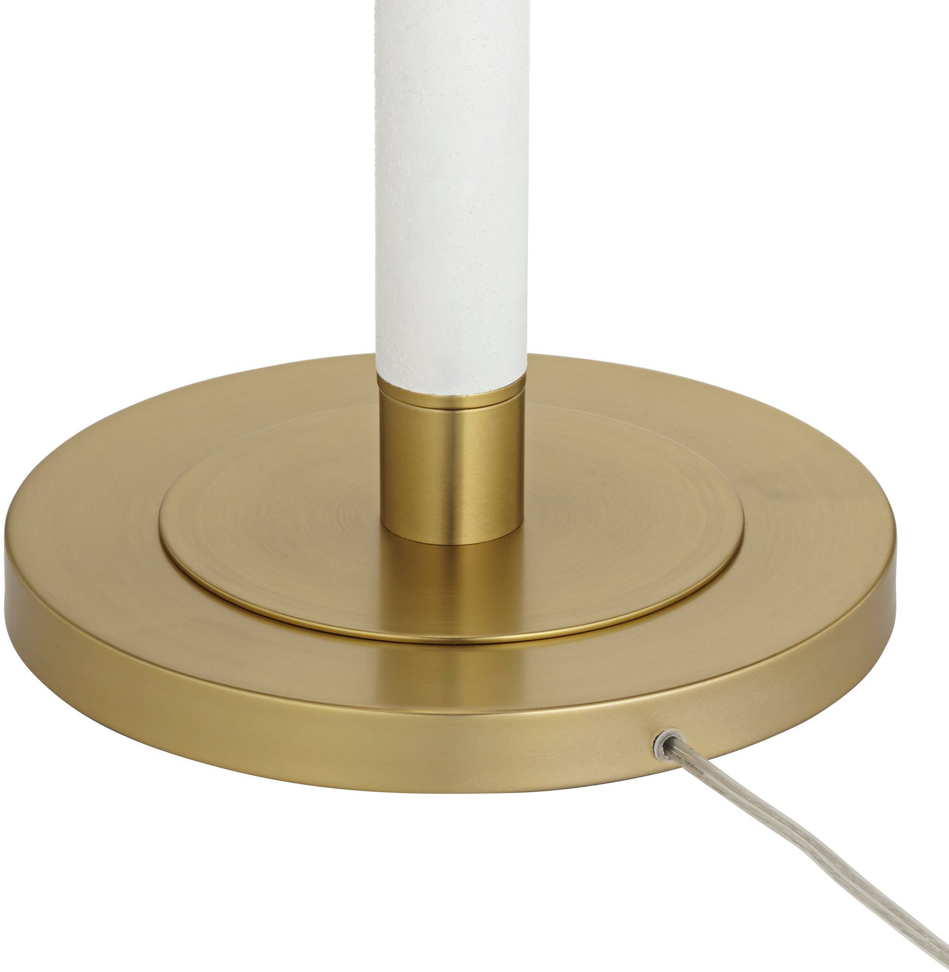 360 Lighting Athena 66 1/2" White and Gold Modern Floor Lamp