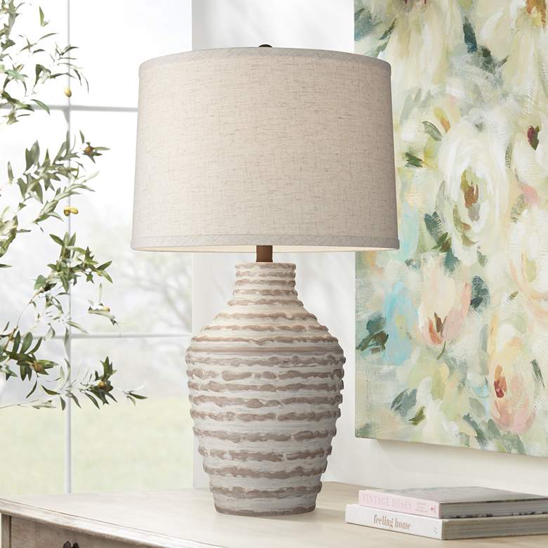 Image 1 360 Lighting Atticus 28 1/2 inch Coastal Handcrafted Modern Table Lamp