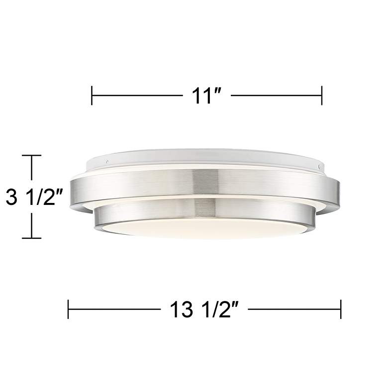 Image 5 360 Lighting Averson 13 1/2 inch Wide Double-Tier LED Modern Ceiling Light more views