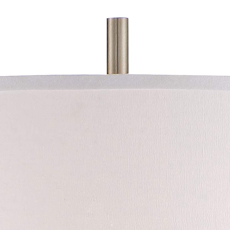 Image 4 360 Lighting Avery 62" Black Brushed Nickel Column 2-Light Floor Lamp more views