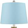 2_360 Lighting Azure 29 1/2" Blue Shade and Glass Table Lamps Set of 2 more views