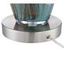 5_360 Lighting Azure 29 1/2" Blue Shade and Glass Table Lamps Set of 2 more views