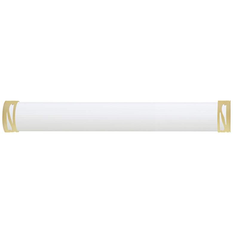 Image 1 360 Lighting Barkley 48" Gold and White Bath Bar Vanity Wall Light