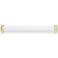 360 Lighting Barkley 48" Gold and White Bath Bar Vanity Wall Light