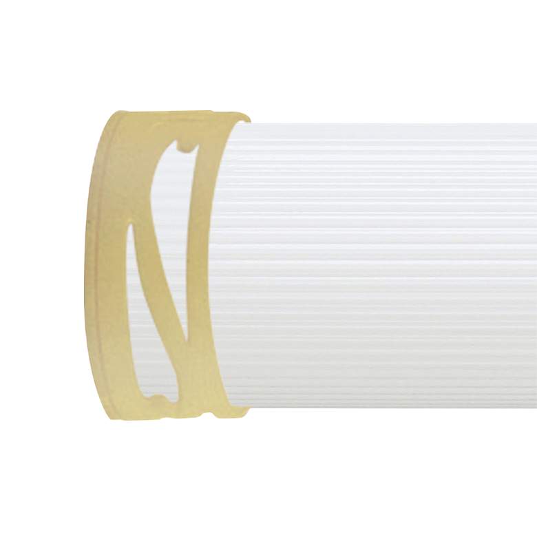 Image 2 360 Lighting Barkley 48" Gold and White Bath Bar Vanity Wall Light more views