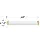 4_360 Lighting Barkley 48" Gold and White Bath Bar Vanity Wall Light more views