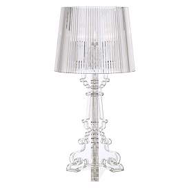 Image3 of 360 Lighting Baroque 20" High Clear Acrylic Accent Table Lamp