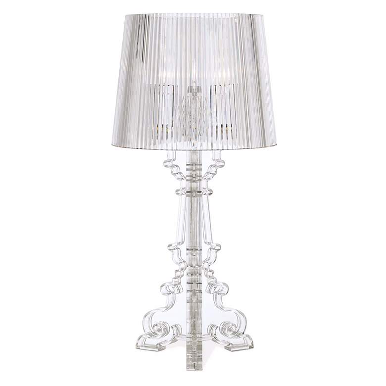 Image 3 360 Lighting Baroque 20 inch High Clear Acrylic Accent Table Lamp