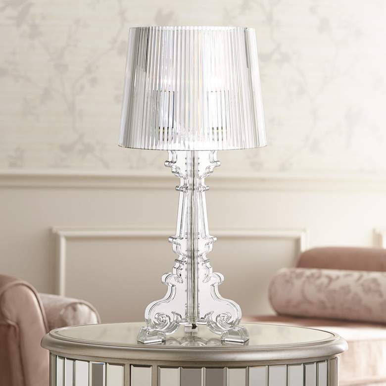 Image 2 360 Lighting Baroque 20 inch High Clear Acrylic Accent Table Lamp
