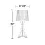 360 Lighting Baroque 20" High Clear Acrylic Accent Table Lamp in scene
